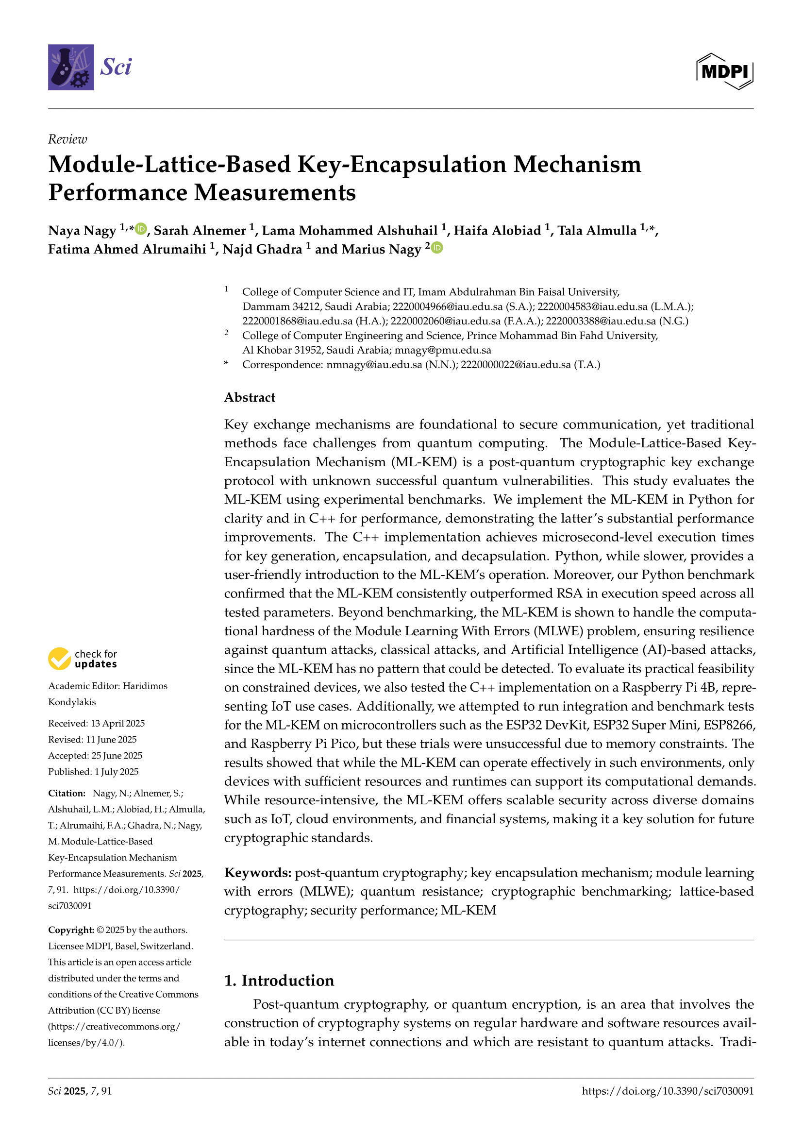 ML-KEM Research Paper Cover